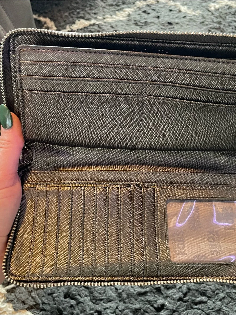 Michael Kors Metallic Bronze Phone Wristlet Case
